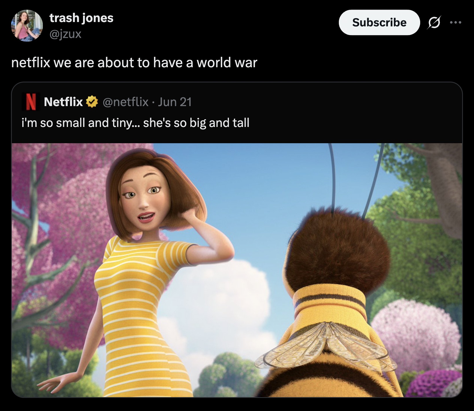 They're just trying to lighten the mood.